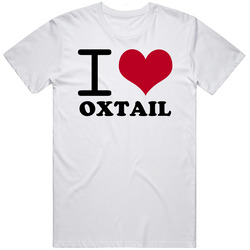 I Love Oxtail Classic Heart Food Lover Mens Vintage T Shirt