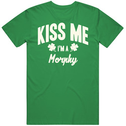 Morphy Kiss Me I'm A Last Name Irish Ireland St Patricks Day Mens Vintage T Shirt