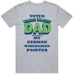 World's Greatest German Wirehaired Pointer Dad Dog Mens Vintage T Shirt