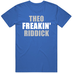 Theo Riddick Freakin Football Detroit Sports Michigan Mens Vintage T Shirt