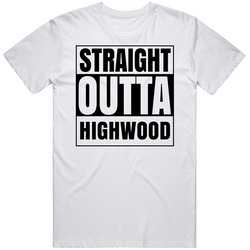Straight Outta Highwood Illinois City Compton Parody Mens Vintage T Shirt