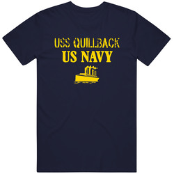 Uss Quillback Us Navy Ship Crew Mens Vintage T Shirt