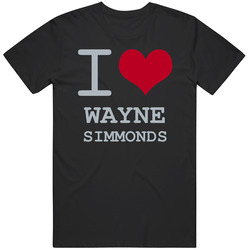Wayne Simmonds I Love Heart Basketball Hockey Baseball Football Mens Vintage T Shirt