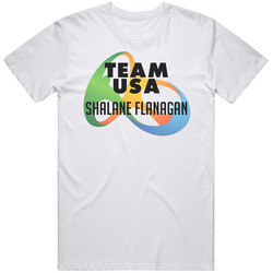 Shalane Flanagan Usa Rio Olympics 2016 Logo Mens Vintage T Shirt