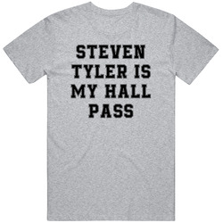 Steven Tyler Is My Hall Pass Fan Funny Relationship Mens Vintage T Shirt