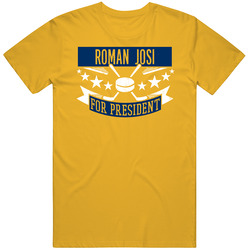 Roman Josi For President Nashville Hockey Player Funny Political Satire Sports Fan Mens Vintage T Shirt