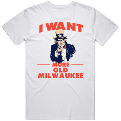 I Want More Old Milwaukee Uncle Sam Favorite Food Parody Mens Vintage T Shirt