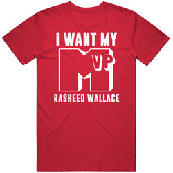 Rasheed Wallace I Want My Mvp Atlanta Basketball Mens Vintage T Shirt