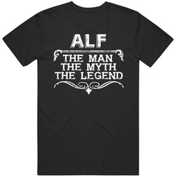 Alf Man Myth Legend Vintage Grunge Style Cool Name Mens Vintage T Shirt