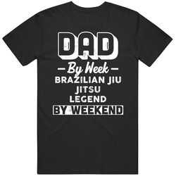 Dad By Week Brazilian Jiu Jitsu Legend By Weekend Fathers Day Hobby Mens Vintage T Shirt