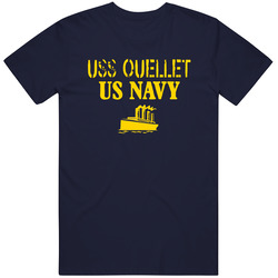 Uss Ouellet Us Navy Ship Crew Mens Vintage T Shirt
