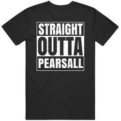 Straight Outta Pearsall Texas City Compton Parody Grunge Mens Vintage T Shirt