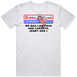 Forrest Gump Bubba Gump Shrimp We Was Like Peas And Carrots Favorite Movie Quotes Mens Vintage T Shirt