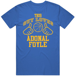 Adonal Foyle This Guy Loves Heart Golden State Basketball Mens Vintage T Shirt