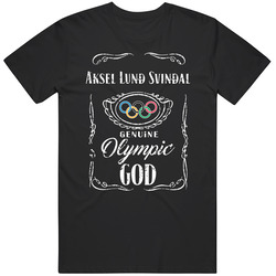 Aksel Lund Svindal Norway Genuine Olympic God Whiskey Logo Parody Pyeongchang 2018 Fan Mens Vintage T Shirt