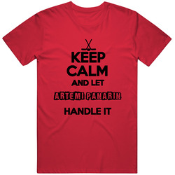 Keep Calm And Let Artemi Panarin Handle It Chicago Hockey Mens Vintage T Shirt