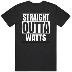 Straight Outta Watts High School Funny Graduation Parody Mens Vintage T Shirt
