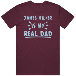 James Milner Is My Real Dad Aston Villa Player Mens Vintage T Shirt