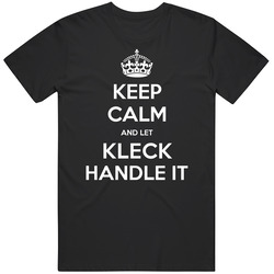 Keep Calm And Let Kleck Handle It Custom Last Name Family Mens Vintage T Shirt