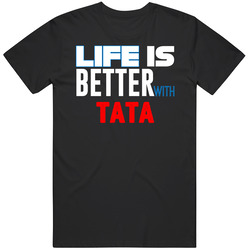 Tata Life Is Better With Father's Day Gift Mens Vintage T Shirt