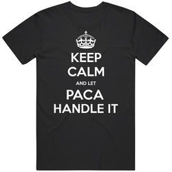 Keep Calm And Let Paca Handle It Custom First Name Mens Vintage T Shirt