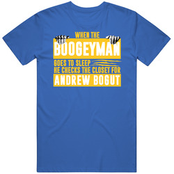 Andrew Bogut Boogeyman Checks Closet For Golden State Basketball Mens Vintage T Shirt