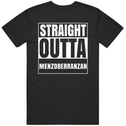 Straight Outta Menzoberranzan Fictional Places Parody Mens Vintage T Shirt