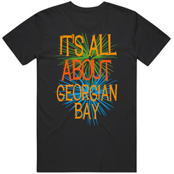 It's All About Georgian Bay Ontario Funny Cool City Mens Vintage T Shirt