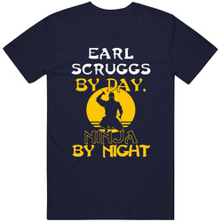 Earl Scruggs By Day Bluegrass Hall Of Fame Mens Vintage T Shirt