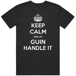 Keep Calm And Let Guin Handle It Custom Last Name Family Mens Vintage T Shirt