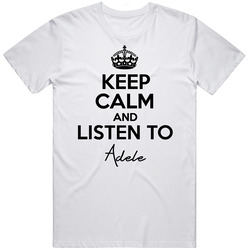 Keep Calm And Listen To Adele Music Mens Vintage T Shirt