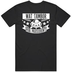 Wat Tambor For President Star Wars Character Parody Mens Vintage T Shirt