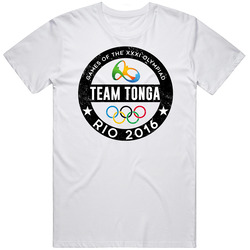Team Tonga Rio 2016 Games Xxxi Olympiad Country Support Fan Mens Vintage T Shirt
