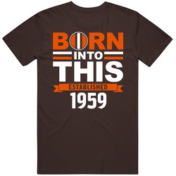 Born Into This - Brown Tee - 1959 Mens Vintage T Shirt