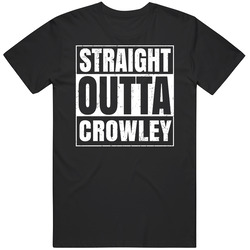 Straight Outta Crowley Louisiana City Compton Parody Grunge Mens Vintage T Shirt