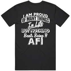 Proud Of Being Afi Icelandic Grandfather Best Parent Father's Day Gift Mens Vintage T Shirt