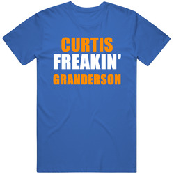 Curtis Granderson New York Brooklyn Baseball Sports Freakin Mens Vintage T Shirt