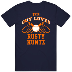This Guy Loves Rusty Kuntz Detroit Baseball Player Classic Mens Vintage T Shirt