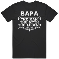 Bapa The Man The Myth The Legend Dad Father's Day Malay Mens Vintage T Shirt