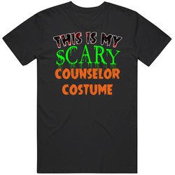This Is My Scary Counselor Costume Cool Halloween Job Mens Vintage T Shirt