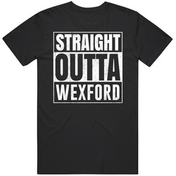 Straight Outta Wexford Pennsylvania City Grunge Parody Cool Mens Vintage T Shirt