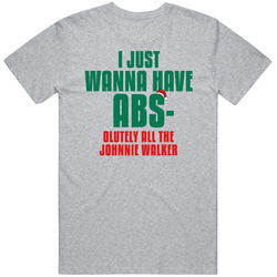 I Want Absolutely All The Johnnie Walker Funny Christmas Workout Gym Mens Vintage T Shirt