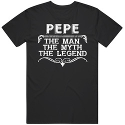 Pepe Man Myth Legend Vintage Grunge Style Cool Name Mens Vintage T Shirt