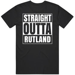 Straight Outta Rutland Massachusetts City Parody Mens Vintage T Shirt