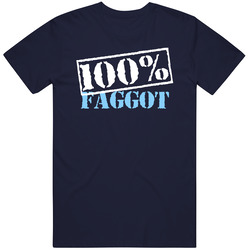 100 Percent Faggot Offensive Funny Mens Vintage T Shirt