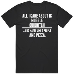 Muggle Quidditch All I Care About Cool Sports Hobby Mens Vintage T Shirt