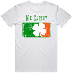 Mc Carthy Distressed St Patricks Day Last Name Mens Vintage T Shirt