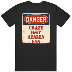 Crazy Iggy Azalea Fan Music Artist Vintage Sign Mens Vintage T Shirt