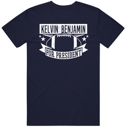 Kelvin Benjamin For President Carolina Football Player Funny Political Satire Sports Fan Mens Vintage T Shirt