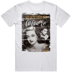 All About Eve  Classic Movie Poster Aged Look Mens Vintage T Shirt